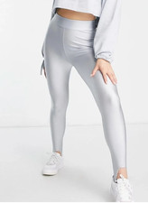 Puma Leggings grau silber Footstraps Gr. S - UNGETRAGEN