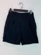 Mint Velvet Black Plain Smart Tailored High Rise Shorts Size 8