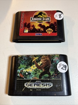 Toki: Going Ape Spit & Jurassic Park (Sega Genesis)*TESTED*