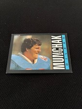 MIKE MUNCHAK ROOKIE 1985 TOPPS HOUSTON OILERS RC #253 FOOTBALL CARD. rookie card picture