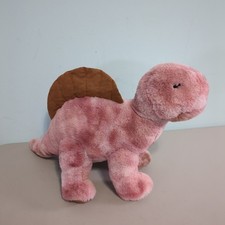 Fao Schwarz Glow Brights Triceratops Dinosaur Lights Sounds Pink Plush