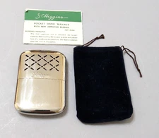 VTG J C. Higgins Chrome Pocket Hand Warmer Sears Japan Never Used Instructions 