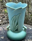Vintage Roseville Silhouette Vase 780-6 Blue Green Grass MCM Art Pottery