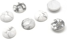 Natural Howlite Cabochons 6mm Stone Beads for Jewelry Making Crafts