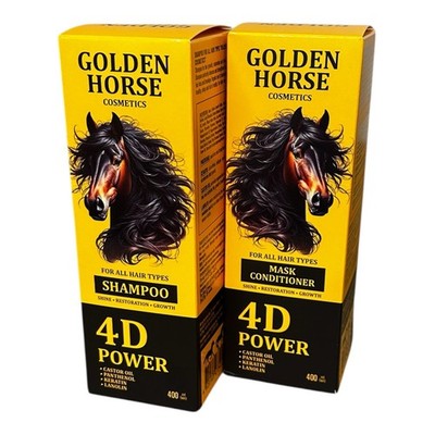 Shampoo für alle Haartypen und Masken-Conditioner ''GOLDEN HORSE COSMETICS'' 400 ml