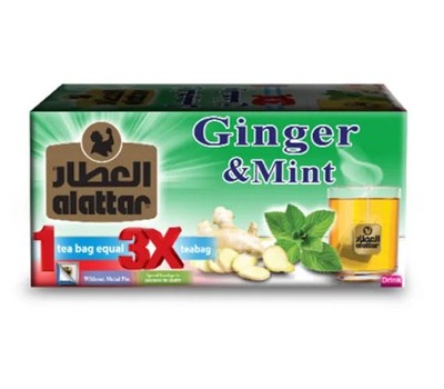 Alattar Ginger & Mint Tea - 3X Concentrated Herbal Digestive Brew
