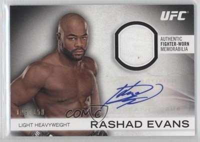 2012 Topps UFC Knockout Fight Gear 109/150 Rashad Evans #AFG-RE Auto 2x6