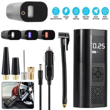 150 PSI Air Compressor Tire Inflator Fits Car Moto Bike Tires Air Pump Cordless