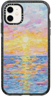 Impact Case for Iphone 11 - Frosted Sunset - Clear Black