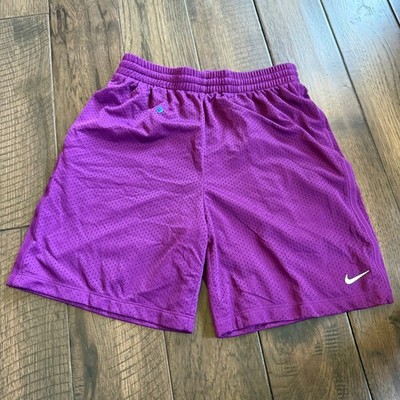 Nike NWT Kids Dri-FIT Mesh Training Shorts Purple Large FN8692-503