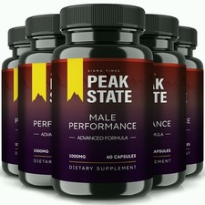 Peak State Male Capsules, Advanced Formula Nutrition Support for Men - 5 Pack