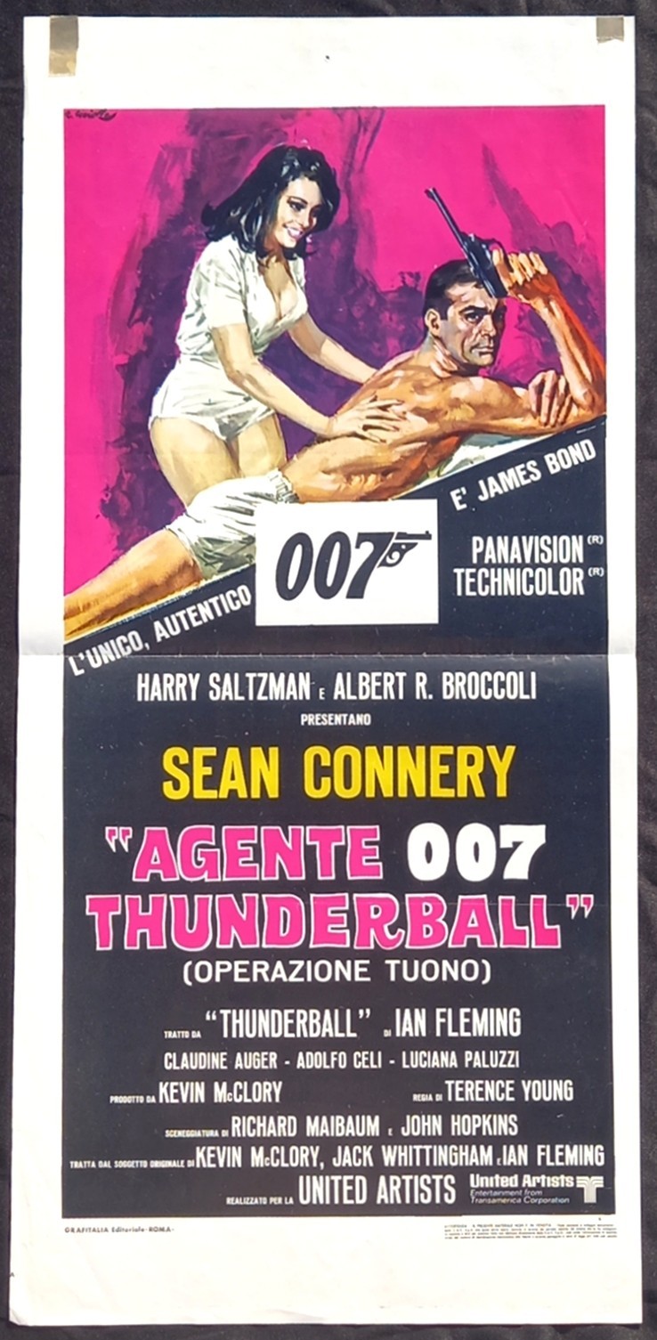 Locandina originale film Agente 007, operazione tuono (1965) - Regia di Terence Young