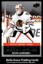 2021-22 Upper Deck Kevin Lankinen #DD-5 Chicago Blackhawks Debut Dates NHL