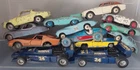 VINTAGE DIECAST DINKY TOYS RACING & SPORTS CAR JOB LOT JAGUAR PORSCHE etc
