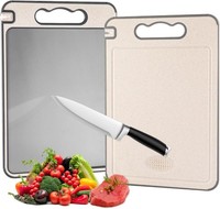 Titan Schneidebrett Doppelseitig Hygienisch Rostfrei Kratzfest Fleisch GemüSe