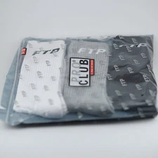 FTP Pro Club Socks Size 9-13 Men’s 3-Pack Black Grey White BRAND NEW