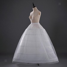 Suknia ślubna halka elastyczna talia 6 obręczy długa ślub