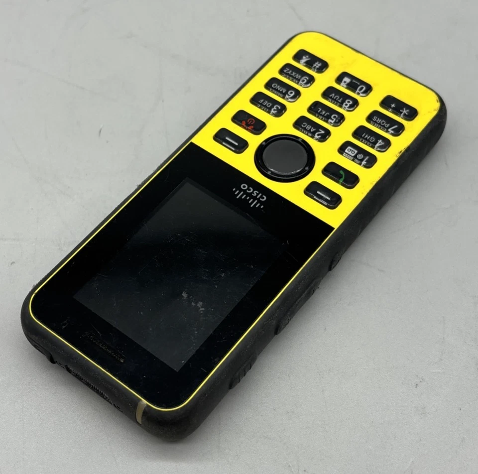 Cisco CP-8821 черный/желтый беспроводной IP-телефон - справедливый/без задней крышки/см. фото - Изображение 4 из 4