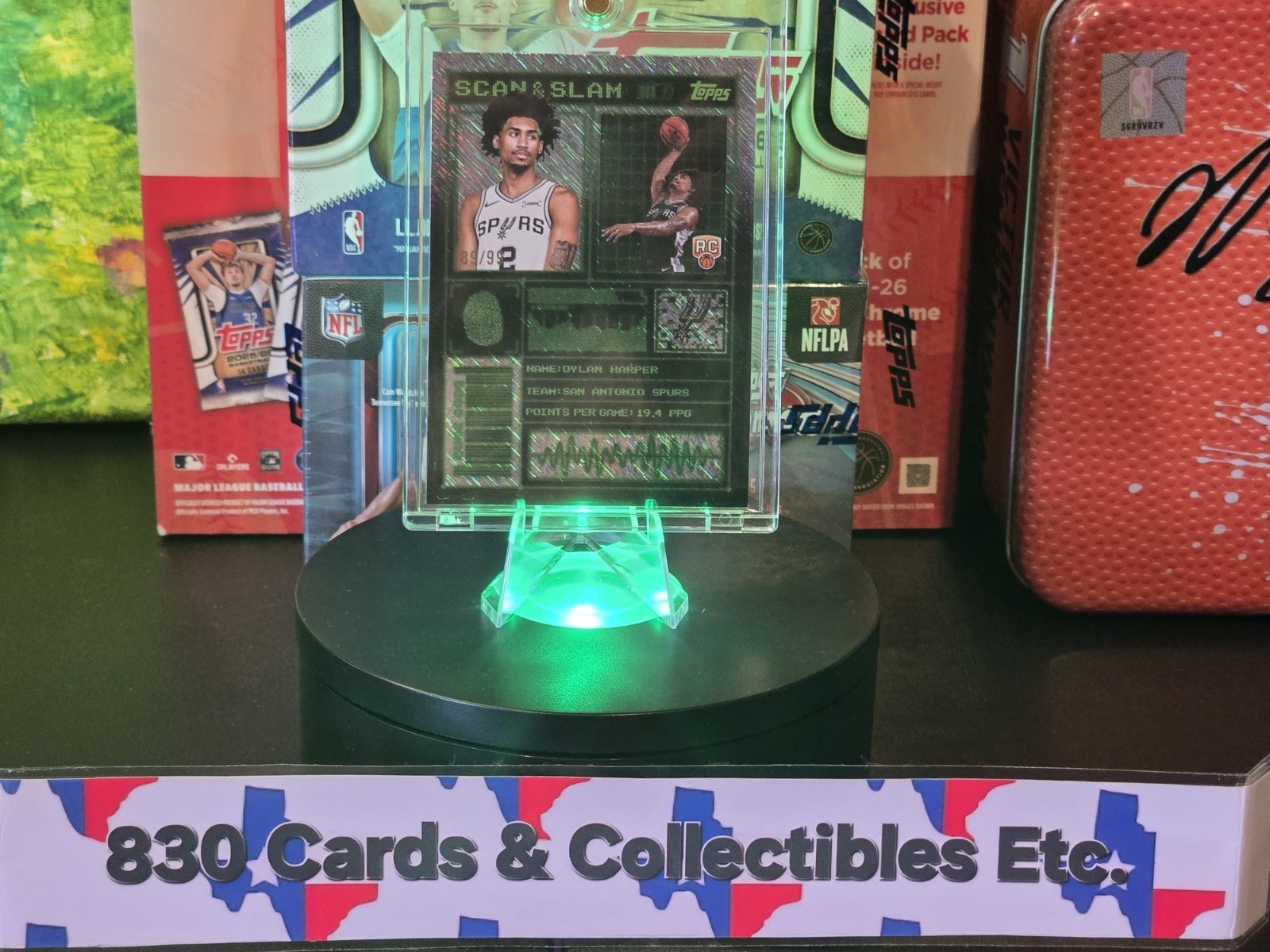 ⭐️ MINT! 2025-26 Topps - Scan and Slam Dylan Harper #SS-27 Surge /99 (RC) 🔥