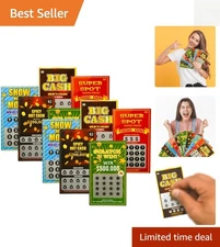 Laugh Out Loud with 10 Fake Lottery Scratch-Off Cards - Ultimate Prank Kit!