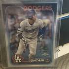 2024 TOPPS CHROME REFRACTOR #1 SHOHEI OHTANI LA DODGERS.  CLEAN CARD