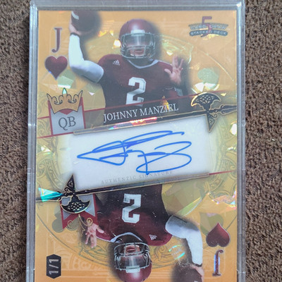 Wild Card 2024 5 Card Draw Stacked Deck Johnny Manziel Auto 1/1 SDPH-JMA