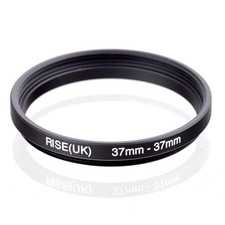 RISE UK 37mm-37mm 37-37 mm 37 to 37 Extend ring Ring Filter Adapter black