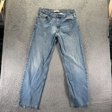 Signature By Levi's Jeans Mens 36x34 Blue Cotton Denim Straight Relaxed Workwear