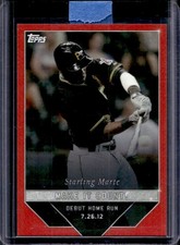 2022 Topps X Wander Franco Starling Marte Red Make It Count #/10 Pirates