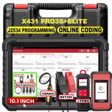 LAUNCH X431 PRO3S V+ Elite PRO5 Car Truck Diagnostic Tool Key J2534 Programming