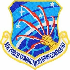 US AIR FORCE USAF COMMUNICATIONS COMMAND PATCH - Color - Veteran Owned Business
