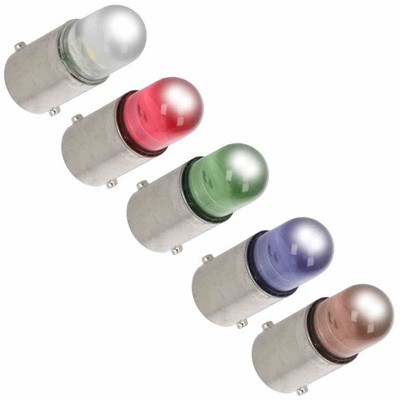 LED-Signallampen BA9S 12/24/230V weiß/rot/grün/blau/orange, Bajonett Skalenlampe