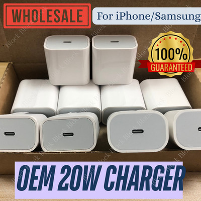 For iPhone iPad Fast Charger Block 20W USB C Type C Power Adapter Wholesale Lot