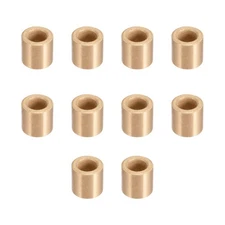 10Pack of Self-Lubricating Bearing Sleeve 6x10x10mm Sintered Bronze Bushings
