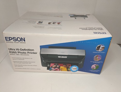 Epson Stylus Photo R260 Digital Photo Inkjet Printer, NIB Factory Sealed - 第 1/5 張圖片