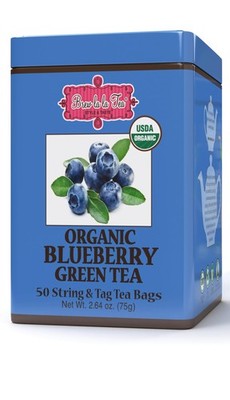 Brew La Organic Green Tea - Natural 50 Count (Pack of 1), Blueberry