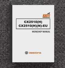 2510 Tractor Technical Workshop Repair Manual Fits Kioti CX2510-H CX2510-H N