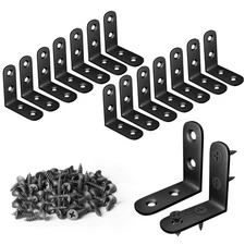 L Bracket Stainless Steel Corner Brace 16 Pcs 1.57x1.57 Inch Joint Right Angle B