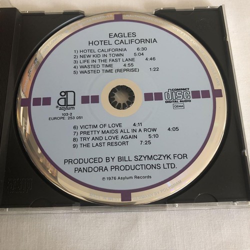 Eagles Hotel California Gold Seal Belt 38XP-60 Vinyl Japan Import Used - Picture 9 of 9