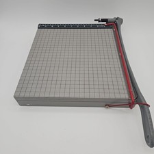 VINTAGE INGENTO 12" GT 1102 1132 Cast Iron Wood Guillotine Paper Cutter Trimmer