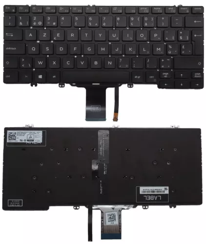 Clavier Dell Latitude 5300 5310 7300 7400 7410 2-in-1 – AZERTY belge, LED