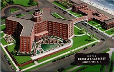 1960s Hotel Berkeley-Carteret Asbury Park New Jersey Vintage Postcard #2599