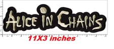 Alice in Chains Large Iron on Sew on Back Patch 11 X 3 inches