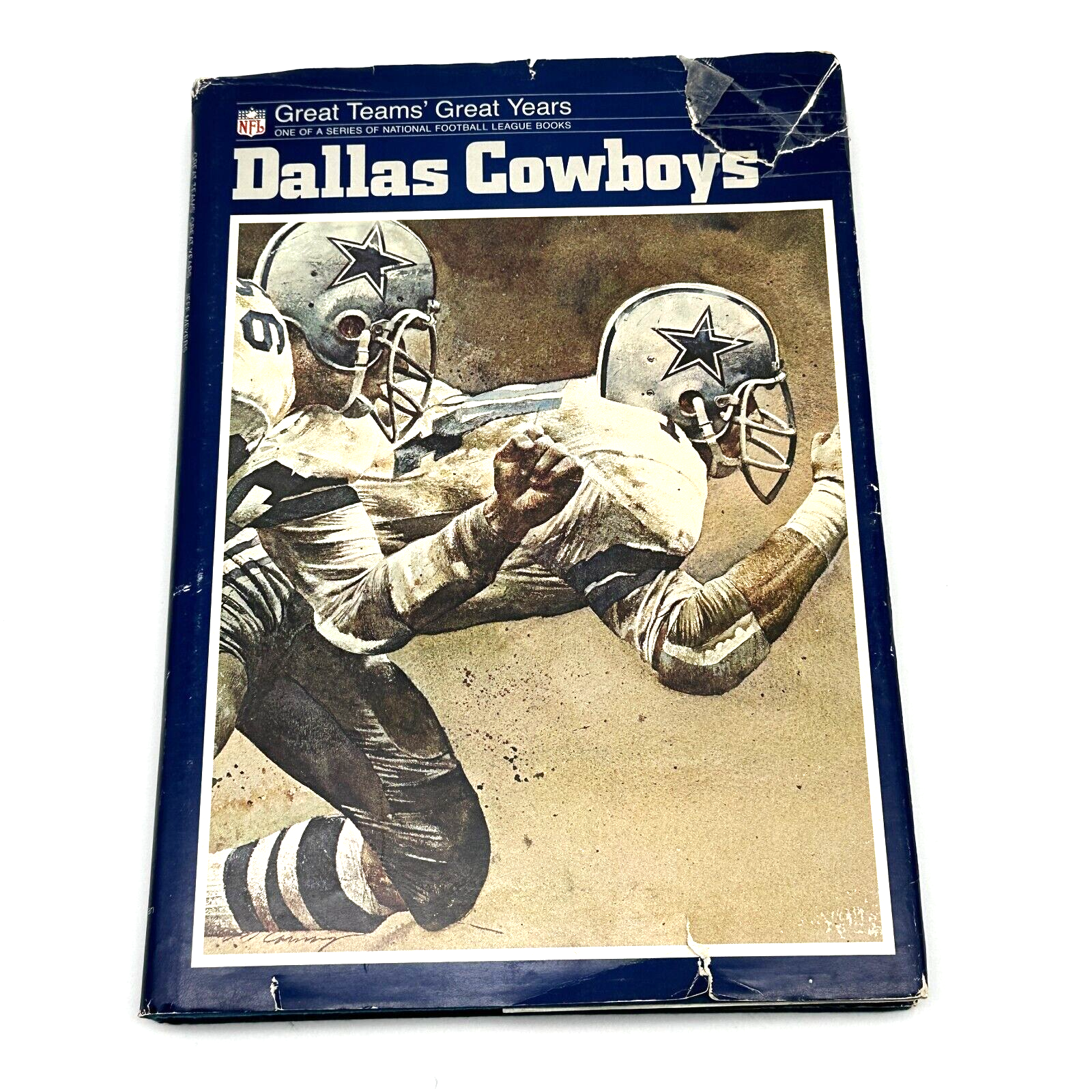 Vintage 1974 Dallas Cowboys Great Teams Great Years Hardcover NFL History Book