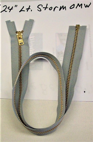 NEW, YKK zippers gold metal teeth, Sizes; 9", 12", 24", 28", 36" & 60", made USA - Picture 47 of 82
