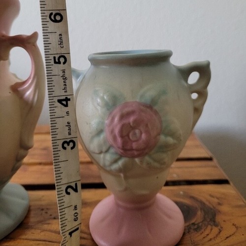 Vintage Hull Art USA Floral Vases Small & Large Wildflower Pottery - Picture 16 of 16