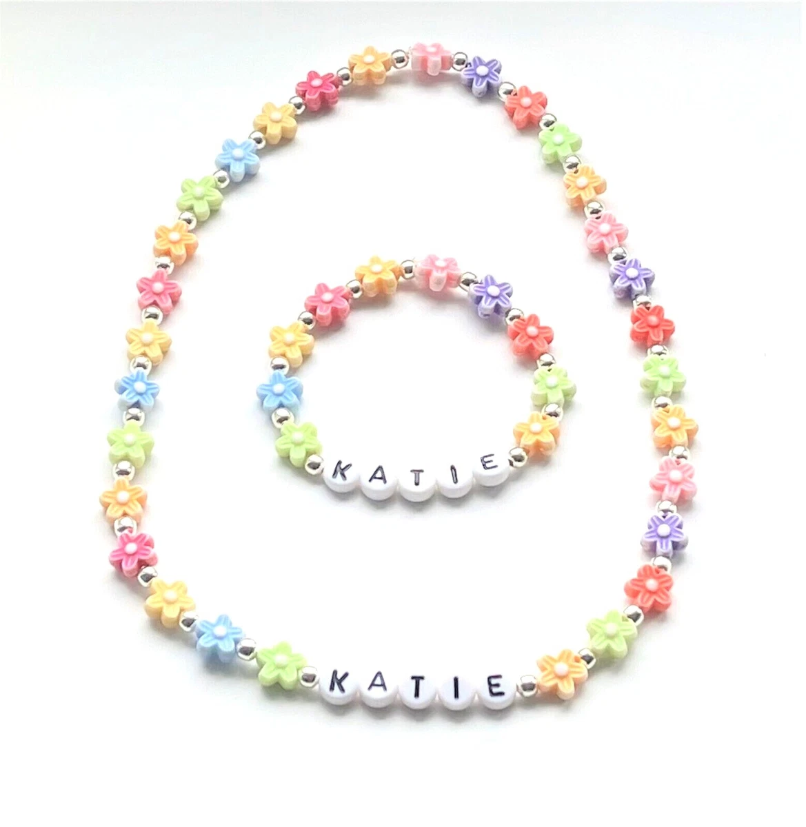 Personalised necklace and bracelet set deals