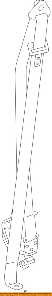 Used Front Right Seat Belt Front fits: 2006 Chevrolet Colorado 60/40 split seat Foto 4 de 4