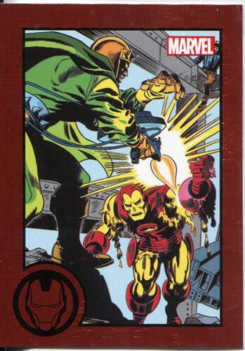 Carte de base parallèle bordée rouge Marvel Greatest Battles #8 - Photo 1/1