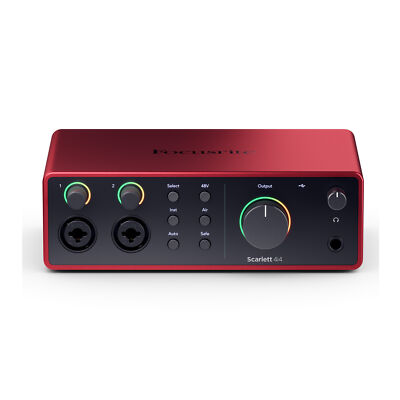 Focusrite Scarlett 4i4 4th Gen USB Audio Interface Hi-Z Instrument